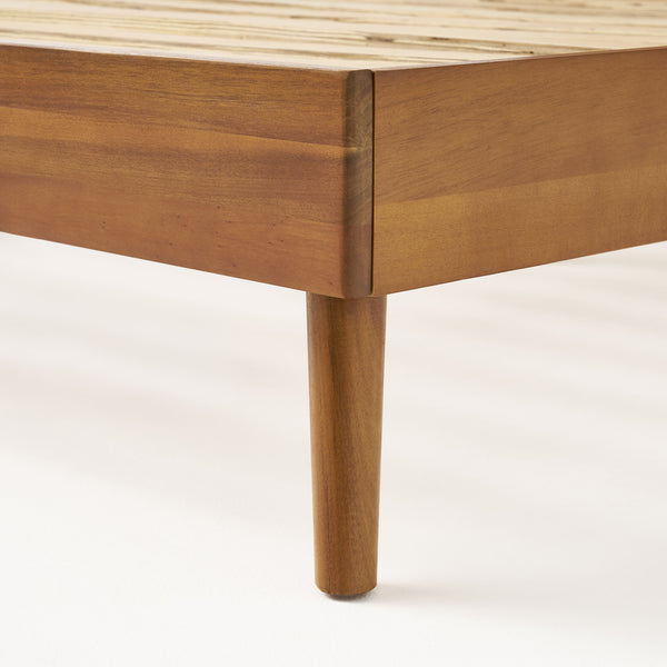 English Elm Christopher Knight Home® - Cohron Solid Wood Platform Bed - Modern Cal King Bed In Hand-Finished Acacia For Lasting Comfort 67062.00-CK-H_67062.00-CK-P