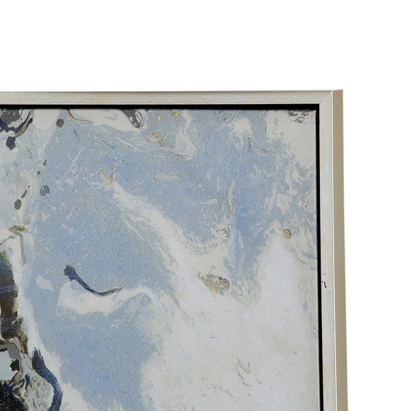 English Elm 47.2X35.4" Cerulean Seas Hand-Painted Wall Art - Stunning Ocean-Inspired Décor For Any Room W2078P313339