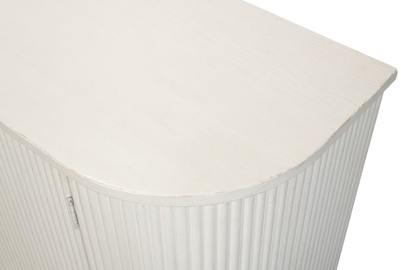 Sarreid Halle Antique White Demilune Table - Elegant Pine Entryway Furniture For Timeless Home Decor White  53605-3