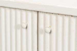 Sarreid Halle Antique White Demilune Table - Elegant Pine Entryway Furniture For Timeless Home Decor White  53605-3