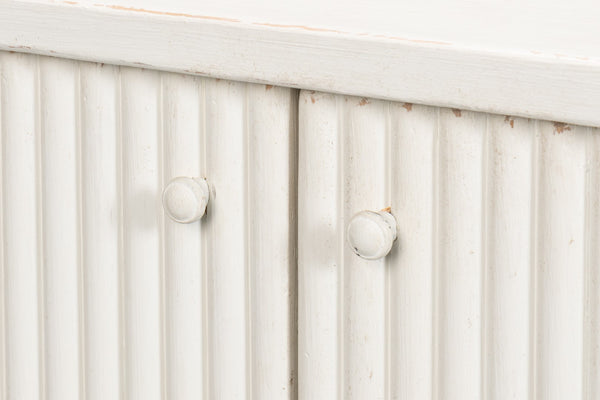 Sarreid Halle Antique White Demilune Table - Elegant Pine Entryway Furniture For Timeless Home Decor White  53605-3