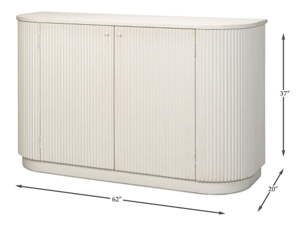 Sarreid Halle Antique White Demilune Table - Elegant Pine Entryway Furniture For Timeless Home Decor White  53605-3