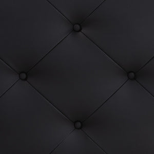 Baxton Studio Baxton Studio Modern Faux Leather Upholstered Headboard with Button-Tufting for Stylish Bedrooms Queen Black BBT6431-Black-HB-Queen