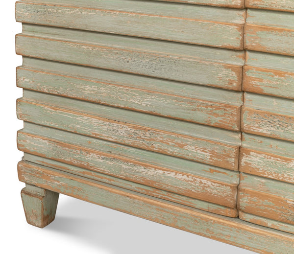 Sarreid Tristen Sideboard Sage - Elegant Pine Storage Solution With Stylish Finish For Modern Interiors Green  53612-4