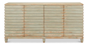Sarreid Tristen Sideboard Sage - Elegant Pine Storage Solution With Stylish Finish For Modern Interiors Green  53612-4