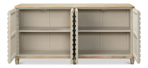Sarreid Tristen Sideboard Sage - Elegant Pine Storage Solution With Stylish Finish For Modern Interiors Green  53612-4