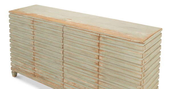 Sarreid Tristen Sideboard Sage - Elegant Pine Storage Solution With Stylish Finish For Modern Interiors Green  53612-4