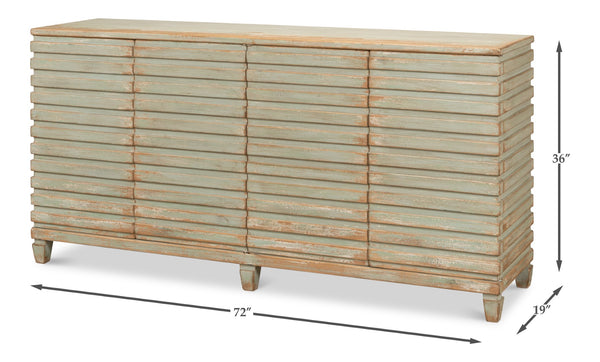 Sarreid Tristen Sideboard Sage - Elegant Pine Storage Solution With Stylish Finish For Modern Interiors Green  53612-4