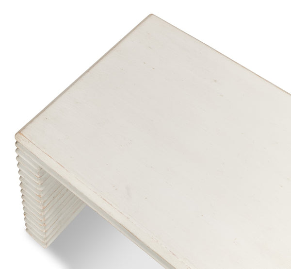 Sarreid Stacked Stool Antique White - Stylish Pine Design For Versatile Seating & Chic Home Decor Accent White  53620-3