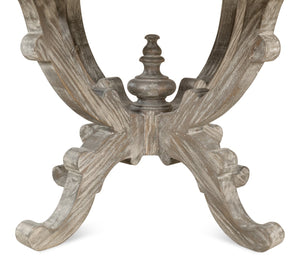 Sarreid Golightly Dining Table - Moonskin Finish Pine Table For Elegant Dining & Stylish Home Décor Grey  53621-g