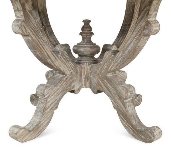 Sarreid Golightly Dining Table - Moonskin Finish Pine Table For Elegant Dining & Stylish Home Décor Grey  53621-g