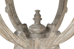 Sarreid Golightly Dining Table - Moonskin Finish Pine Table For Elegant Dining & Stylish Home Décor Grey  53621-g