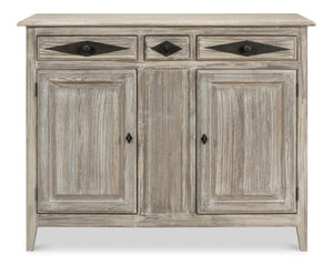 Sarreid Shepherd Bungalow Buffet In Moonskin Finish - Elegant Pine Storage Solution For Your Home Decor Grey  53622-g