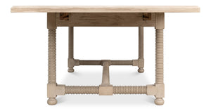 Sarreid Jurow Equestrian Dining Table In Barn Grey - Stylish Pine Design For Rustic Charm & Elegance Grey  53624-i