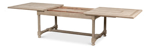 Sarreid Jurow Equestrian Dining Table In Barn Grey - Stylish Pine Design For Rustic Charm & Elegance Grey  53624-i