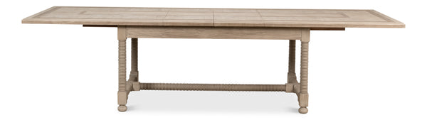 Sarreid Jurow Equestrian Dining Table In Barn Grey - Stylish Pine Design For Rustic Charm & Elegance Grey  53624-i