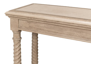 Sarreid Sierra Equestrian Console Table In Barn Grey Finish – Stylish Pine Accent For Rustic Decor Grey  53628-i