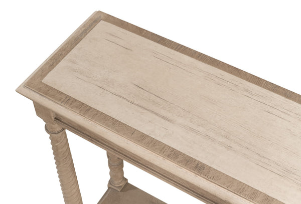 Sarreid Sierra Equestrian Console Table In Barn Grey Finish – Stylish Pine Accent For Rustic Decor Grey  53628-i