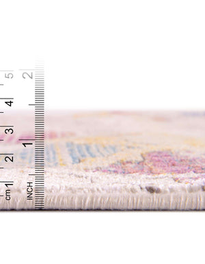 Unique Loom Deepa Static Trellis Machine Made Trellis Rug Multi, Beige/Blue/Orange/Pink 9' 0" x 11' 8"