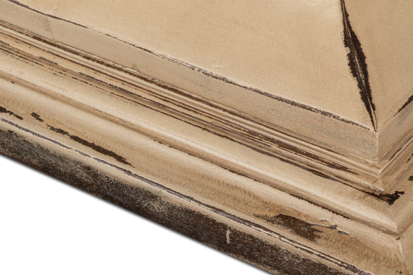 Sarreid Elias Dining Table - Elegant Cream & Brown Mango Wood Design For Stylish Dining Experiences Brown  53634