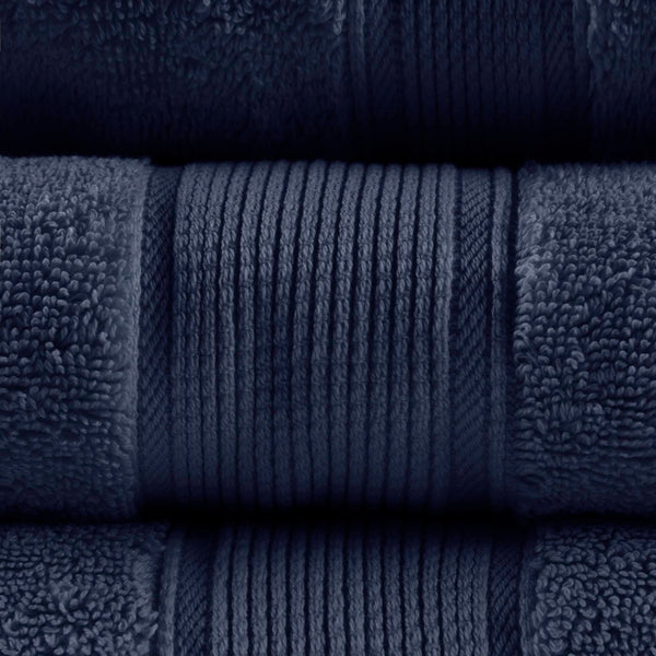 English Elm Ultra-Soft Cotton Bath Sheet Set 34x68 Inch 2-Pack - Plush, Highly Absorbent Towels for Home Spa Comfort Dark Navy 14.5 L x 10.5 W x 9 H B035P294212