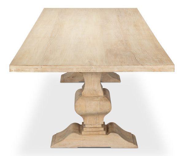 Sarreid Wesley Dining Table - Sienna Finish Mango Wood Elegance For Stylish Dining Experiences At Home Natural  53637