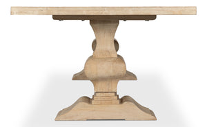 Sarreid Wesley Dining Table - Sienna Finish Mango Wood Elegance For Stylish Dining Experiences At Home Natural  53637