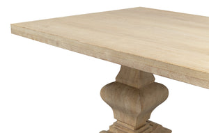 Sarreid Wesley Dining Table - Sienna Finish Mango Wood Elegance For Stylish Dining Experiences At Home Natural  53637