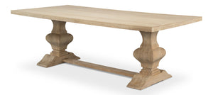 Sarreid Wesley Dining Table - Sienna Finish Mango Wood Elegance For Stylish Dining Experiences At Home Natural  53637