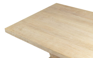 Sarreid Wesley Dining Table - Sienna Finish Mango Wood Elegance For Stylish Dining Experiences At Home Natural  53637