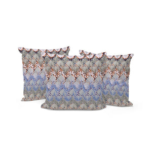 HomeRoots Set of Three 16" Gray and Orange Geometric Throw Pillows for Stylish Indoor and Outdoor Comfort 536383