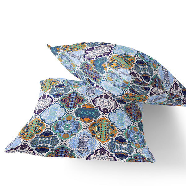 Homeroots Set Of Two 18" Orange Botanical Indoor Outdoor Throw Pillow Cover And Insert  Polyester 536431