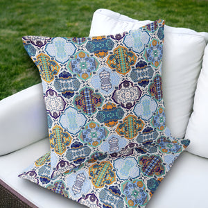 Homeroots Set Of Two 18" Orange Botanical Indoor Outdoor Throw Pillow Cover And Insert  Polyester 536431