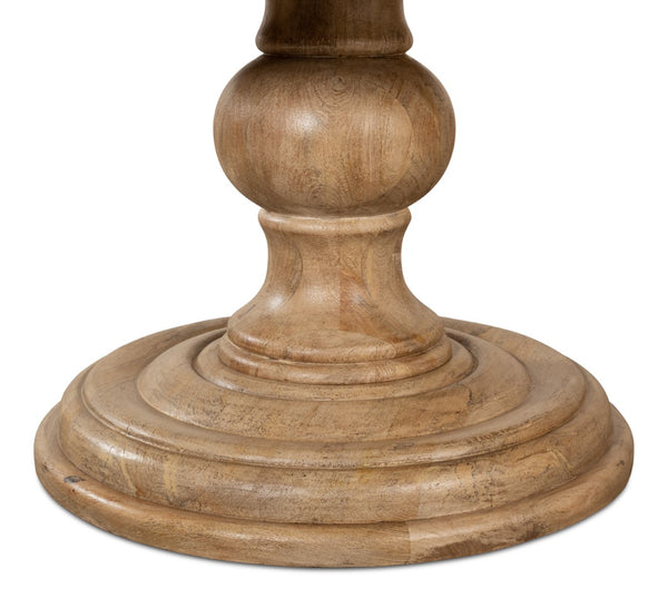 Sarreid Guillermo Dining Table - Elegant Mango Wood With Sienna Lacquered Finish For Modern Dining Spaces Natural  53643