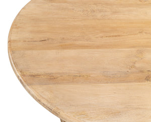 Sarreid Guillermo Dining Table - Elegant Mango Wood With Sienna Lacquered Finish For Modern Dining Spaces Natural  53643