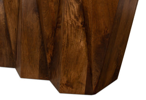 Sarreid Denali Console Table - Elegant Mango Wood With Natural Brown Finish, Perfect For Any Living Space Brown  53647