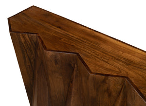 Sarreid Denali Console Table - Elegant Mango Wood With Natural Brown Finish, Perfect For Any Living Space Brown  53647