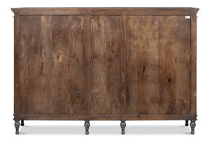 Sarreid Ashlyn Sideboard - Stunning Colonial Blue Finish In Durable Mango Wood For Stylish Storage Solutions Blue  53652