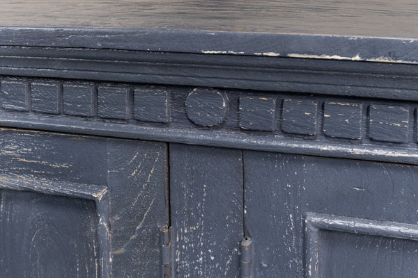 Sarreid Ashlyn Sideboard - Stunning Colonial Blue Finish In Durable Mango Wood For Stylish Storage Solutions Blue  53652