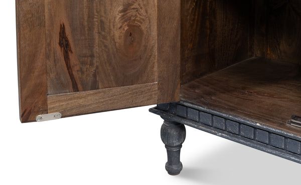 Sarreid Ashlyn Sideboard - Stunning Colonial Blue Finish In Durable Mango Wood For Stylish Storage Solutions Blue  53652