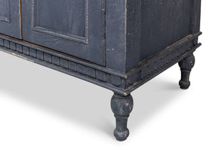 Sarreid Ashlyn Sideboard - Stunning Colonial Blue Finish In Durable Mango Wood For Stylish Storage Solutions Blue  53652