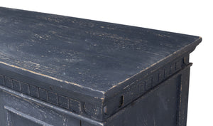 Sarreid Ashlyn Sideboard - Stunning Colonial Blue Finish In Durable Mango Wood For Stylish Storage Solutions Blue  53652