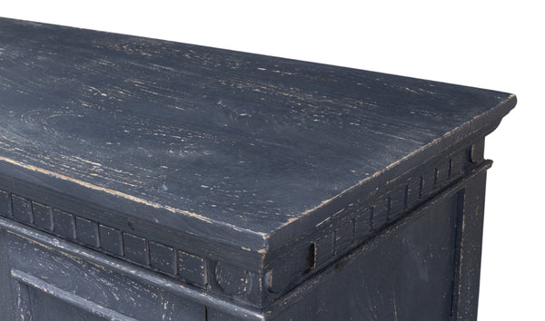 Sarreid Ashlyn Sideboard - Stunning Colonial Blue Finish In Durable Mango Wood For Stylish Storage Solutions Blue  53652