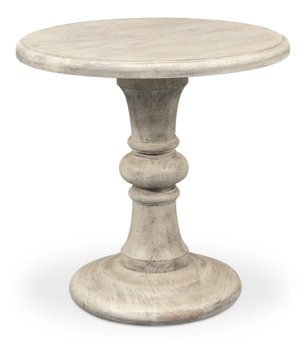 Sarreid Cecelia Natural Finish Pedestal Table - Stylish Mango Wood Design For Your Dining Room Décor Natural  53653