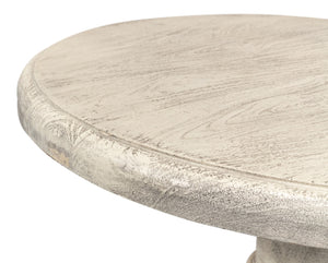 Sarreid Cecelia Natural Finish Pedestal Table - Stylish Mango Wood Design For Your Dining Room Décor Natural  53653