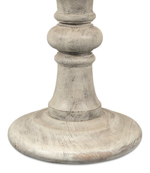 Sarreid Cecelia Natural Finish Pedestal Table - Stylish Mango Wood Design For Your Dining Room Décor Natural  53653