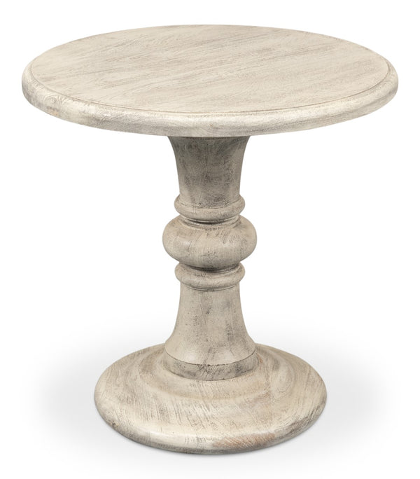 Sarreid Cecelia Natural Finish Pedestal Table - Stylish Mango Wood Design For Your Dining Room Décor Natural  53653