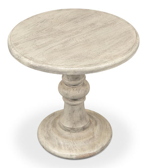 Sarreid Cecelia Natural Finish Pedestal Table - Stylish Mango Wood Design For Your Dining Room Décor Natural  53653