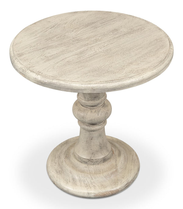 Sarreid Cecelia Natural Finish Pedestal Table - Stylish Mango Wood Design For Your Dining Room Décor Natural  53653