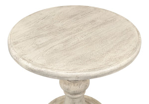 Sarreid Cecelia Natural Finish Pedestal Table - Stylish Mango Wood Design For Your Dining Room Décor Natural  53653